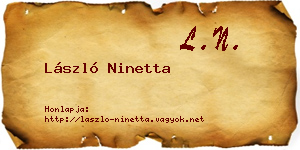 László Ninetta névjegykártya
